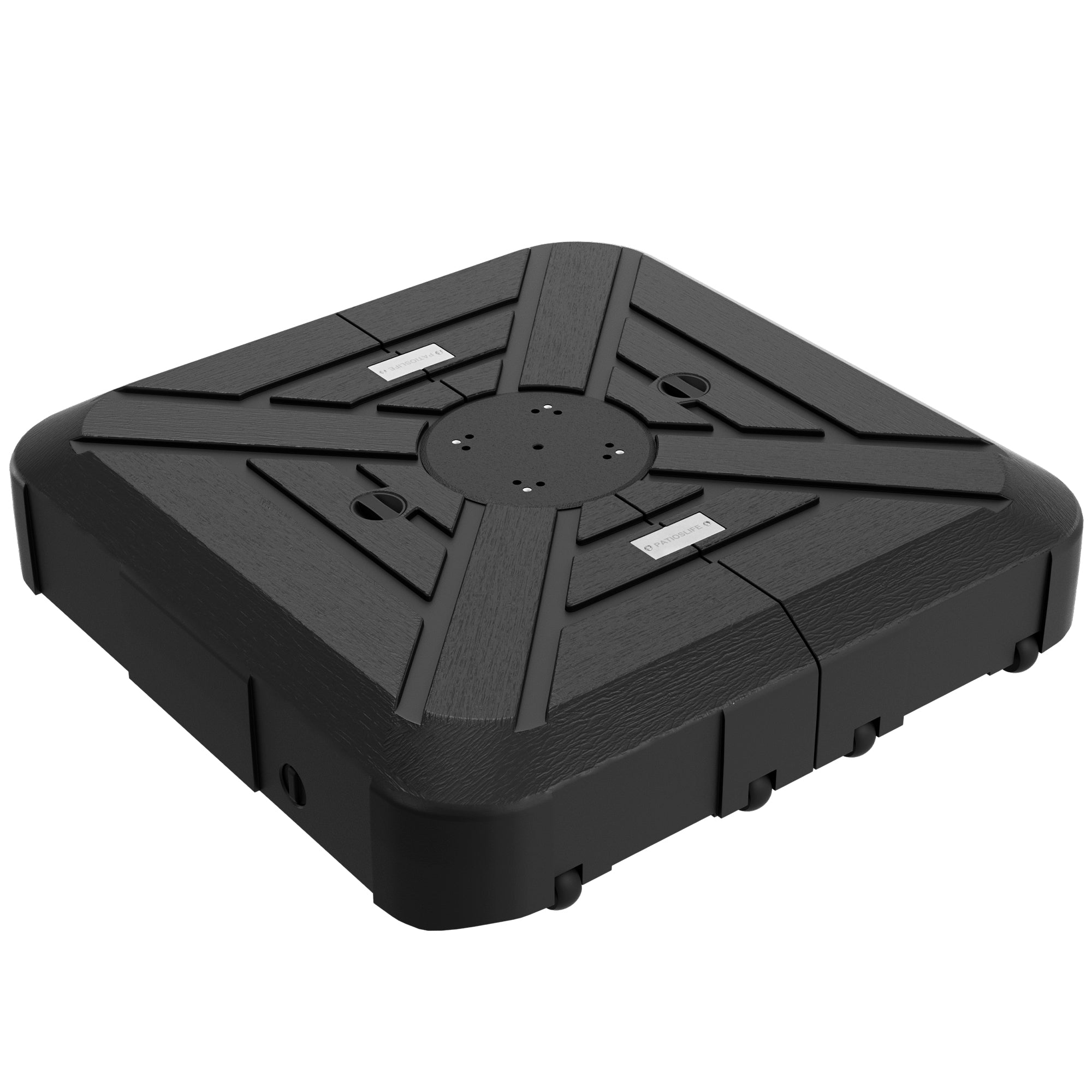Sunvanta™ Auron Series Cantilever Umbrella Base with Wheels – 110–200 kg HDPE Refillable Outdoor Weight Stand