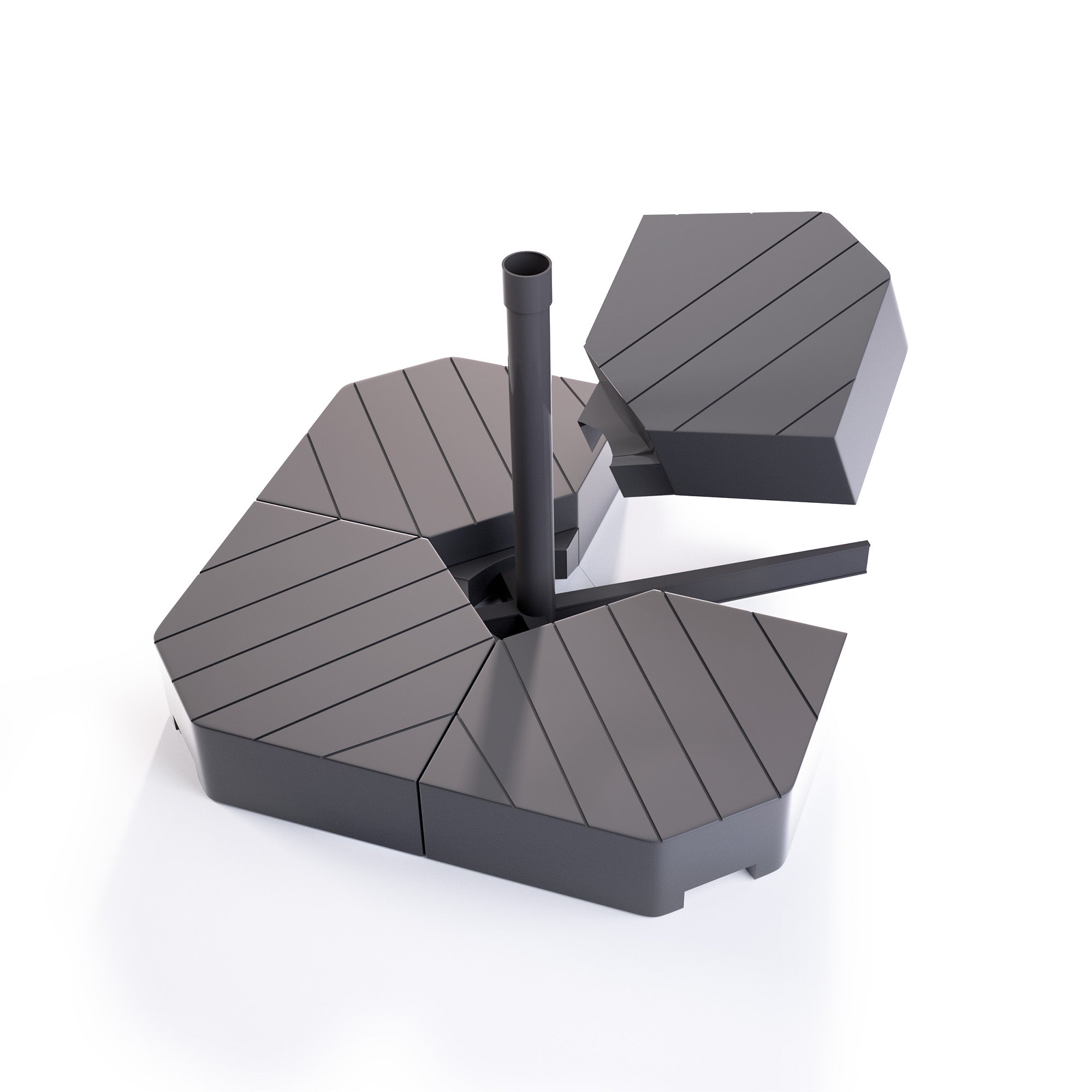 Sunvanta 430 lb (195 kg) Cantilever Umbrella Base with Wheels – Heavy-Duty Support for Auron Series