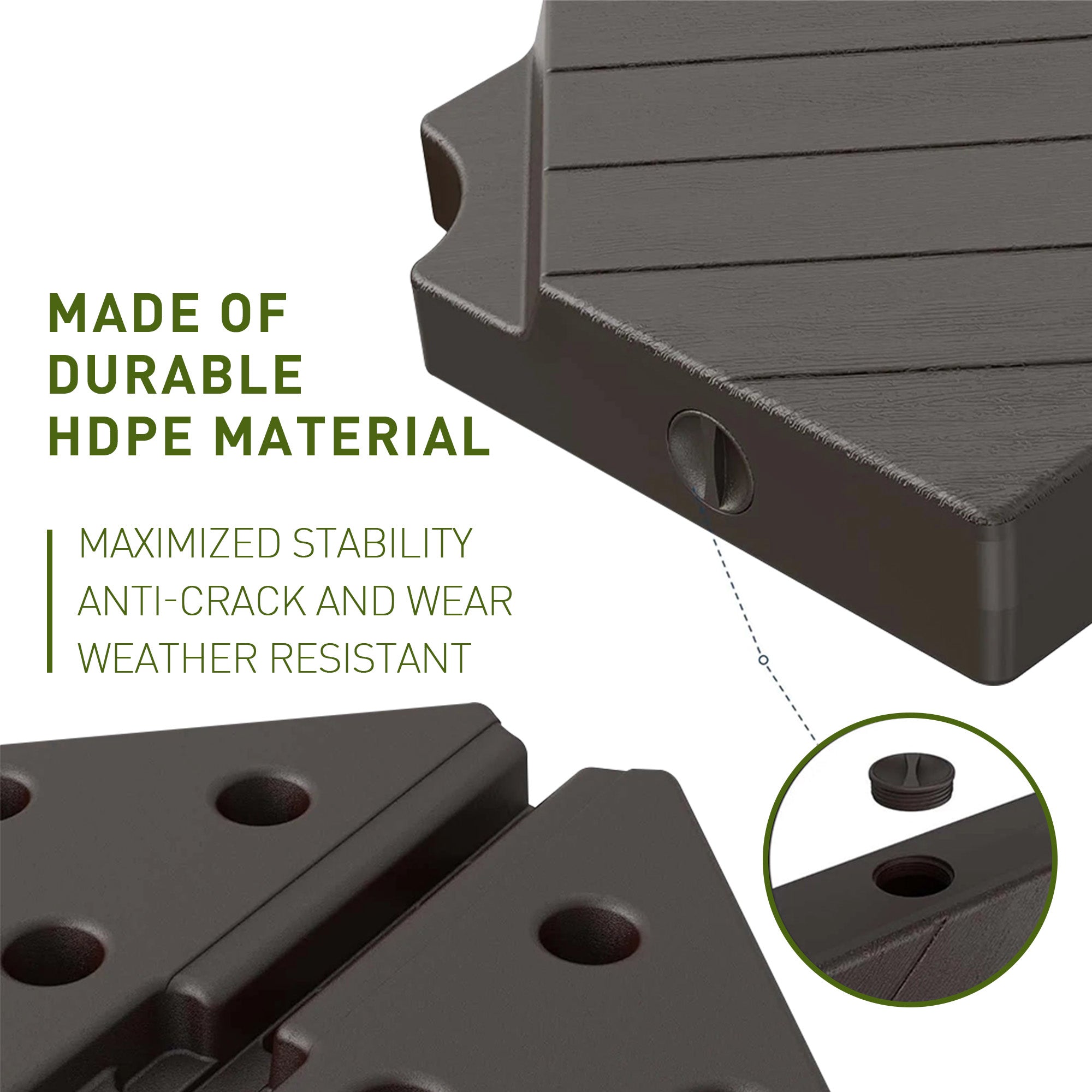 Sunvanta 430 lb (195 kg) Cantilever Umbrella Base with Wheels – Heavy-Duty Support for Auron Series