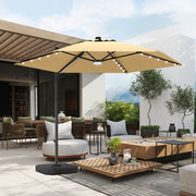 Sunvanta Auron Pro™ Round Cantilever Patio Umbrella with Solar LED Lights