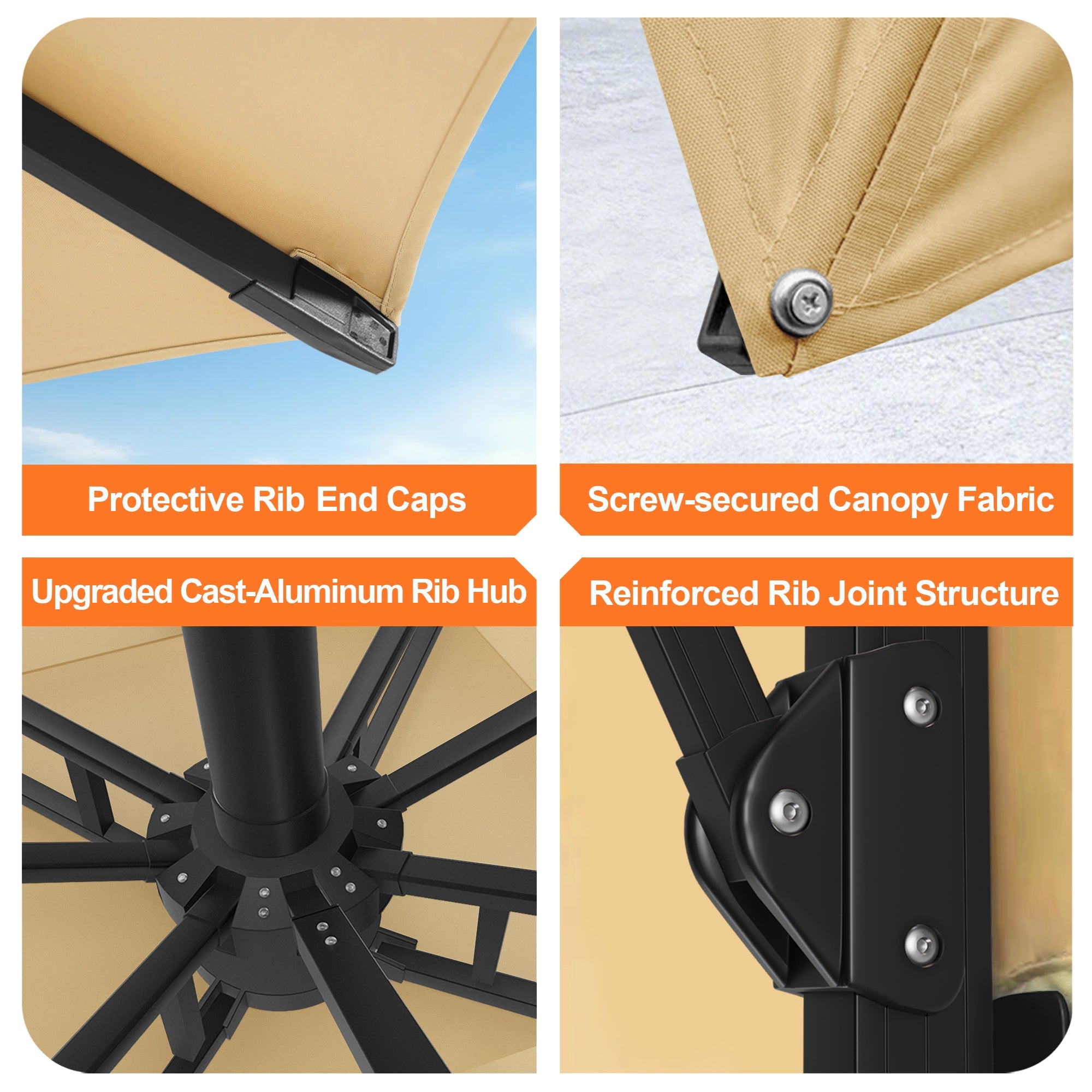 Sunvanta Auron Pro Cantilever Patio Umbrella  Reinforced Aluminum Frame for Patio & Garden