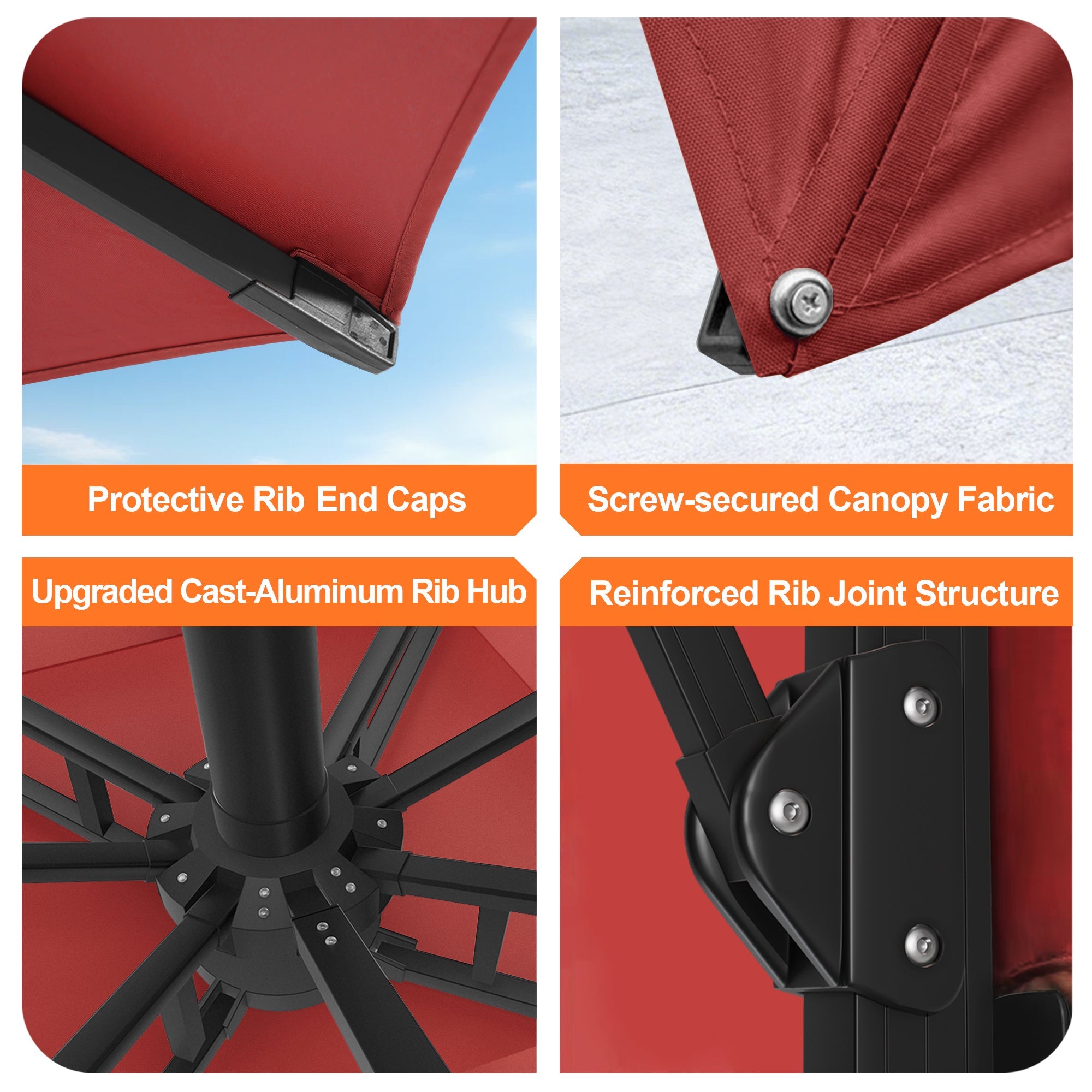 Sunvanta Auron Pro Cantilever Patio Umbrella  Reinforced Aluminum Frame for Patio & Garden