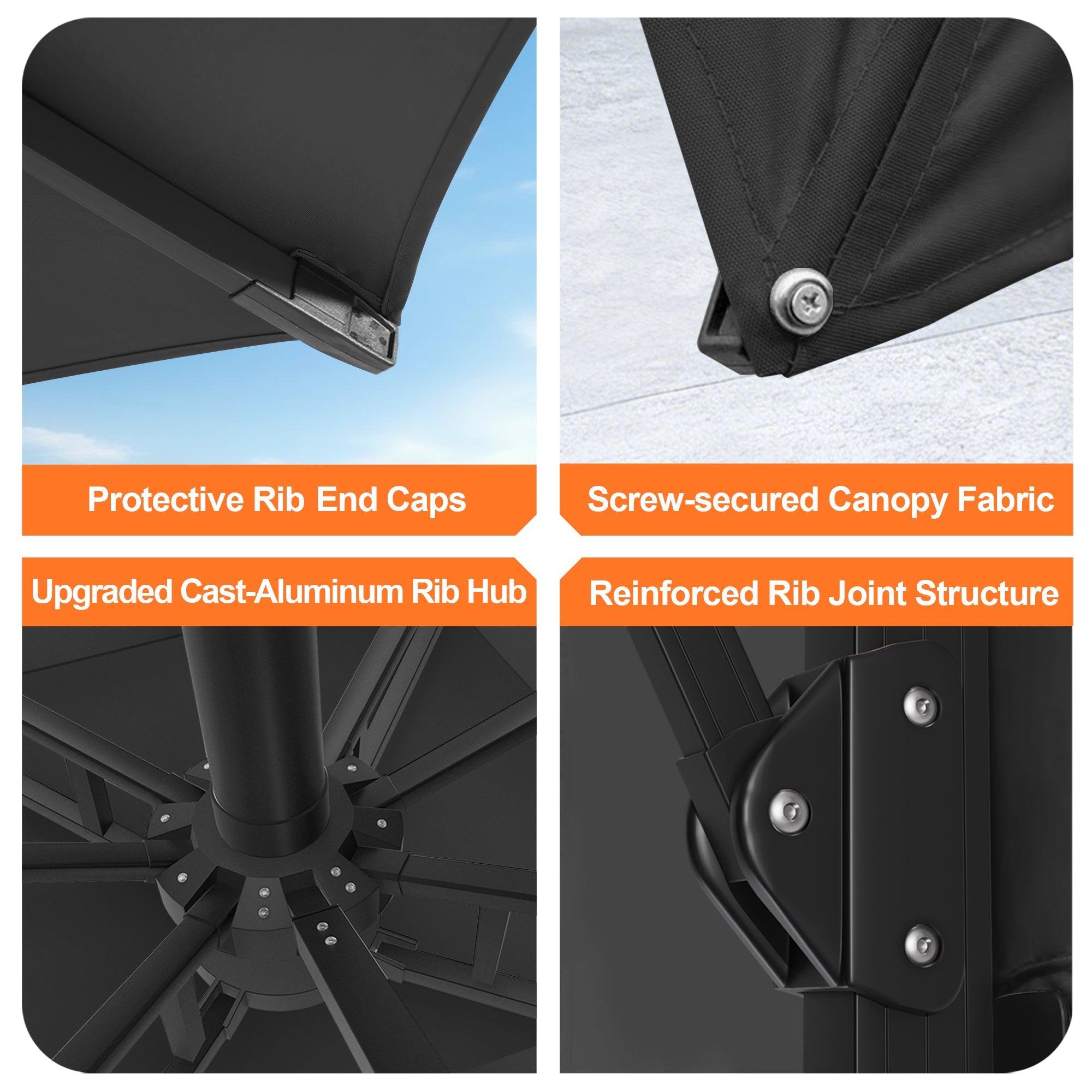 Sunvanta Auron Pro Cantilever Patio Umbrella  Reinforced Aluminum Frame for Patio & Garden