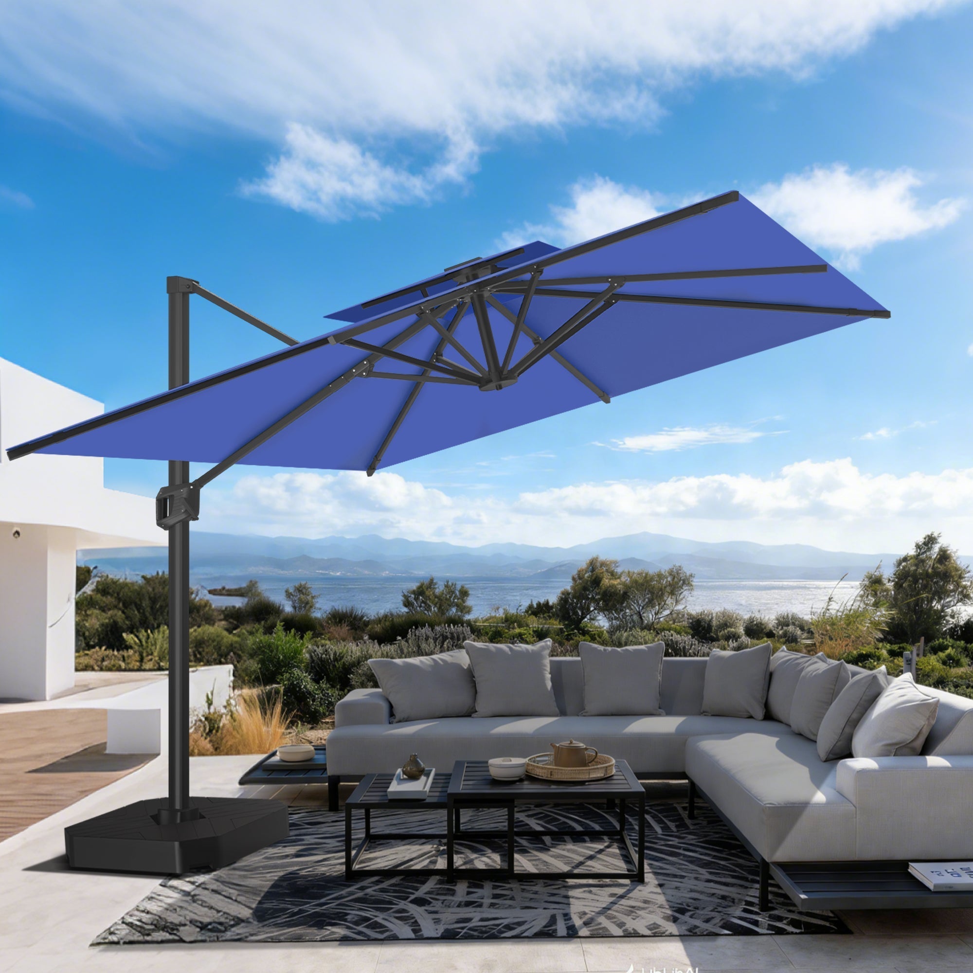 Sunvanta Auron Pro Cantilever Patio Umbrella  Reinforced Aluminum Frame for Patio & Garden
