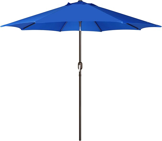 Sunvanta Market Breeze™ Patio Umbrella with 8 Sturdy Ribs, Push-Button Tilt & Crank Lift