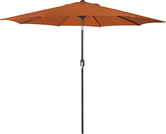 Sunvanta Market Breeze™ Patio Umbrella with 8 Sturdy Ribs, Push-Button Tilt & Crank Lift