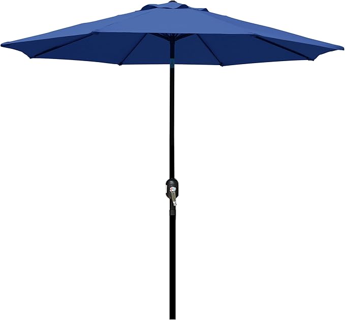 Sunvanta Market Breeze™ Patio Umbrella with 8 Sturdy Ribs, Push-Button Tilt & Crank Lift