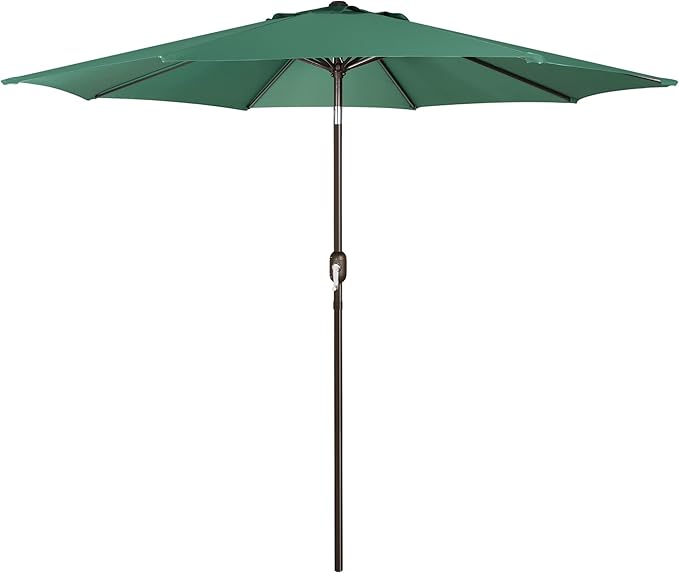 Sunvanta Market Breeze™ Patio Umbrella with 8 Sturdy Ribs, Push-Button Tilt & Crank Lift