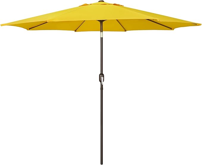 Sunvanta Market Breeze™ Patio Umbrella with 8 Sturdy Ribs, Push-Button Tilt & Crank Lift