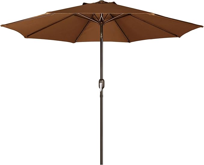 Sunvanta Market Breeze™ Patio Umbrella with 8 Sturdy Ribs, Push-Button Tilt & Crank Lift