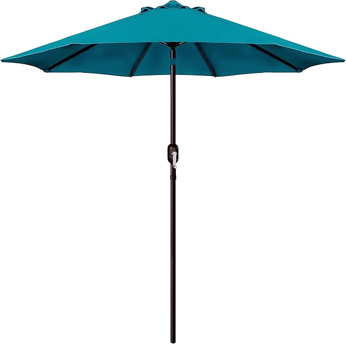 Sunvanta Market Breeze™ Patio Umbrella with 8 Sturdy Ribs, Push-Button Tilt & Crank Lift