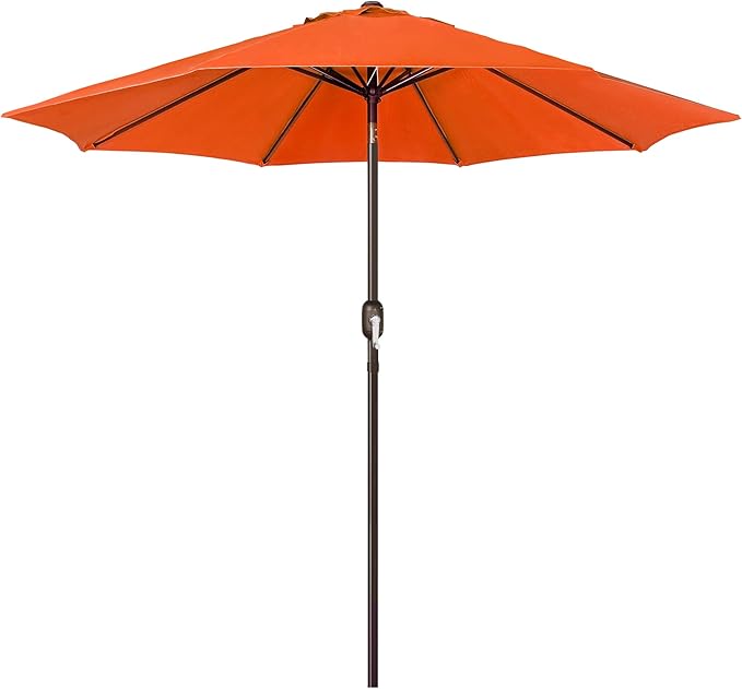 Sunvanta Market Breeze™ Patio Umbrella with 8 Sturdy Ribs, Push-Button Tilt & Crank Lift