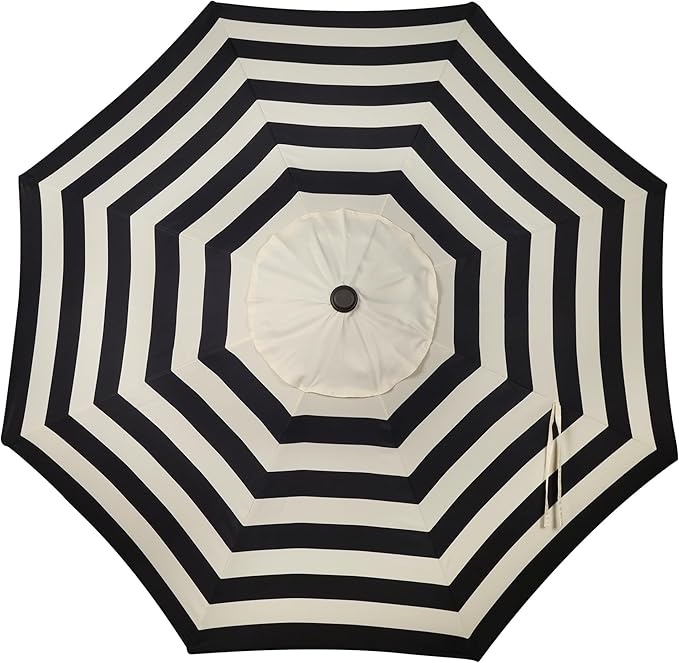 Sunvanta Market Breeze™ Patio Umbrella with 8 Sturdy Ribs, Push-Button Tilt & Crank Lift