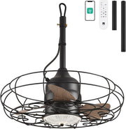 Sunvanta Outdoor Ceiling Fan with Light – Waterproof Gazebo Fan with Remote for Patio & Pergola