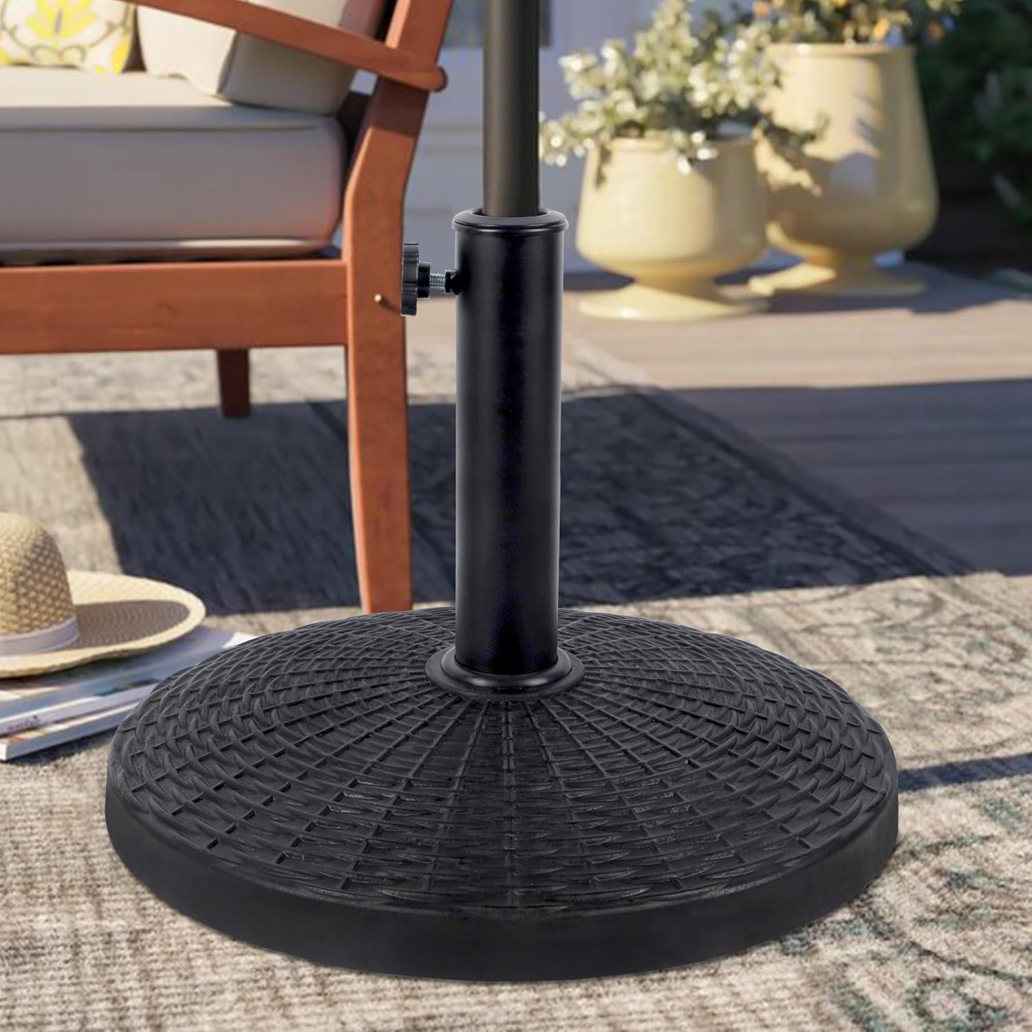 Sunvanta 12 kg Heavy-Duty Market Umbrella Base – Patio Stand for Market Breeze™ Series