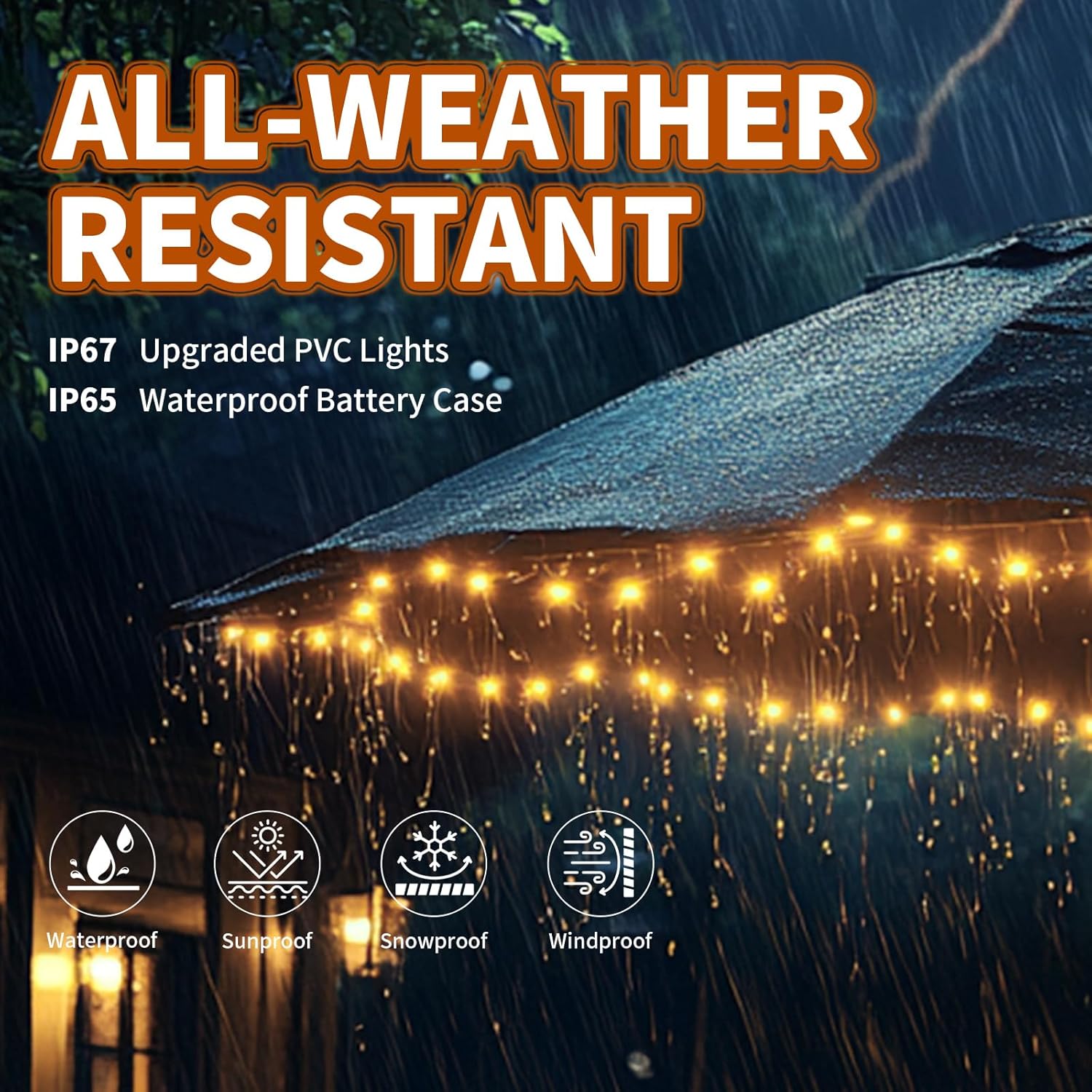 Sunvanta™ Umbrella & Gazebo LED Light Kit – Battery-Powered Ambient Lighting with Remote