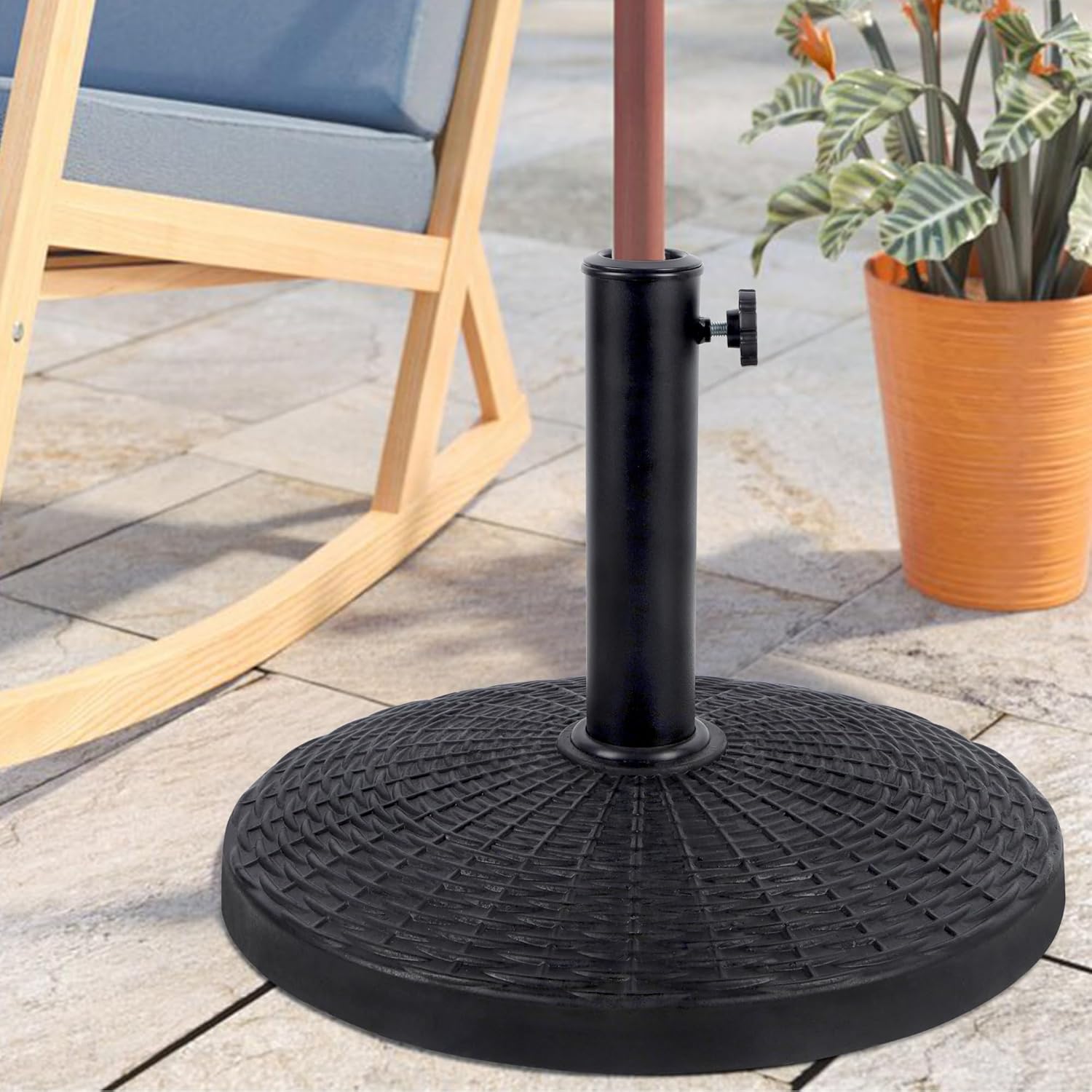 Sunvanta 12 kg Heavy-Duty Market Umbrella Base – Patio Stand for Market Breeze™ Series