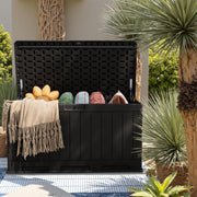 Sunvanta Resin Deck Box – Large Outdoor Storage for Patio Furniture, Garden Tools & Pool Supplies