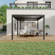 Sunvanta Atlantic™ 3m × 3m Aluminium Louvre Roof Pergola – Adjustable Louvers for Patio & Garden