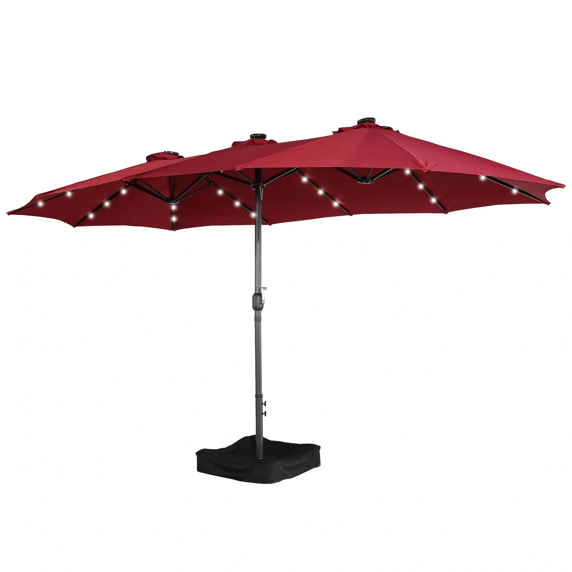 Sunvanta Horizon Haven™ 4.6x2.7mDouble-Sided Patio Umbrella with LED Lighting