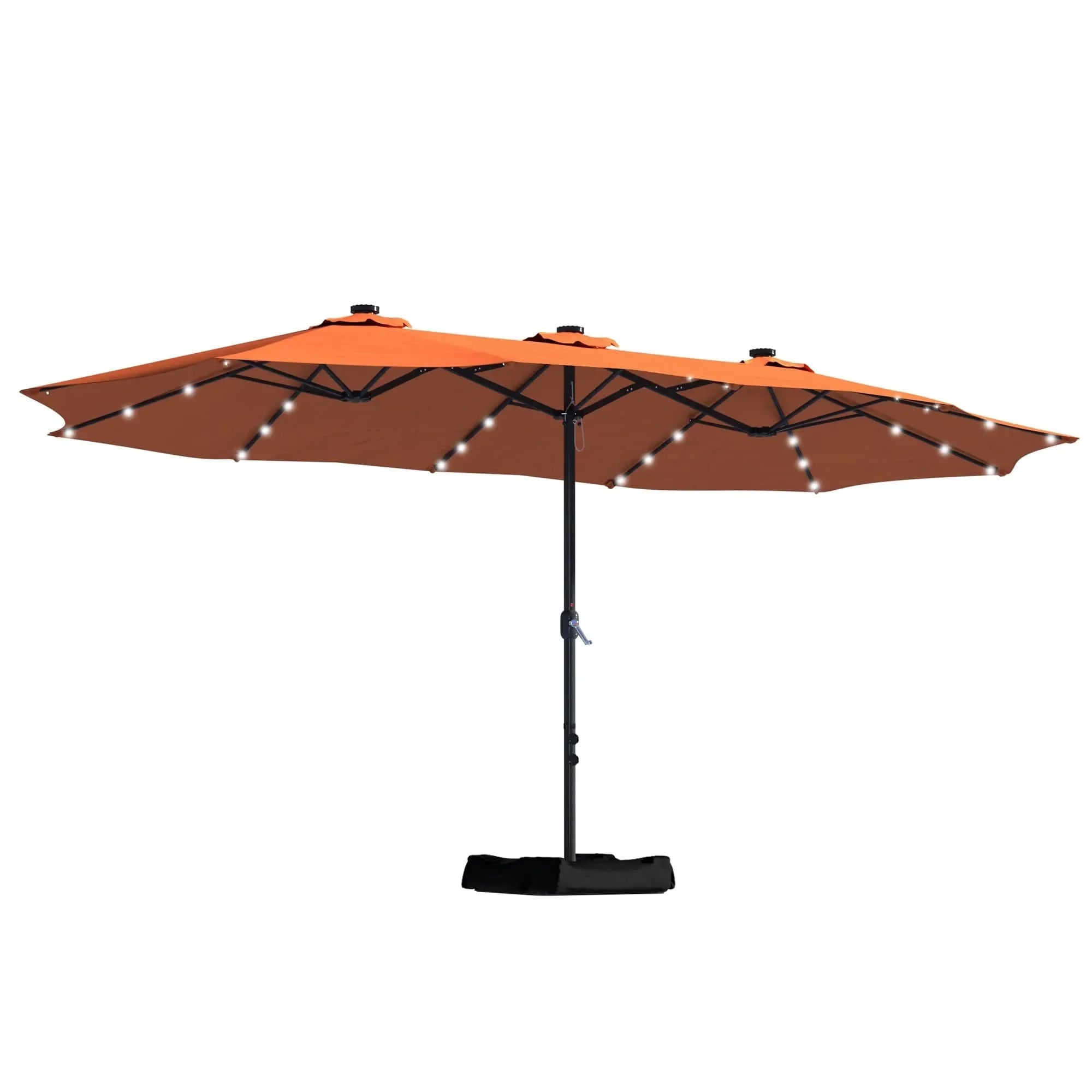 Sunvanta Horizon Haven™ 4.6x2.7mDouble-Sided Patio Umbrella with LED Lighting