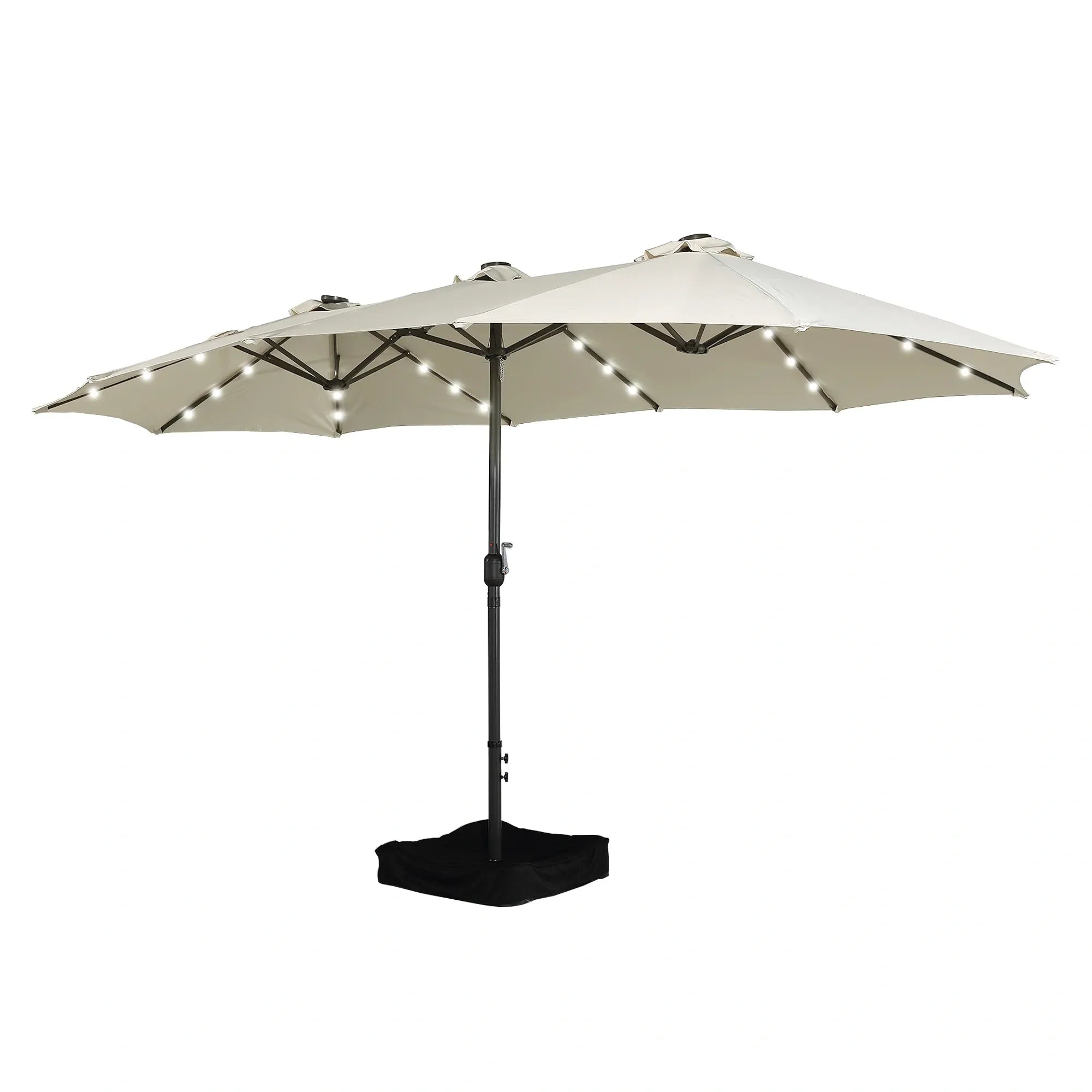 Sunvanta Horizon Haven™ 4.6x2.7mDouble-Sided Patio Umbrella with LED Lighting