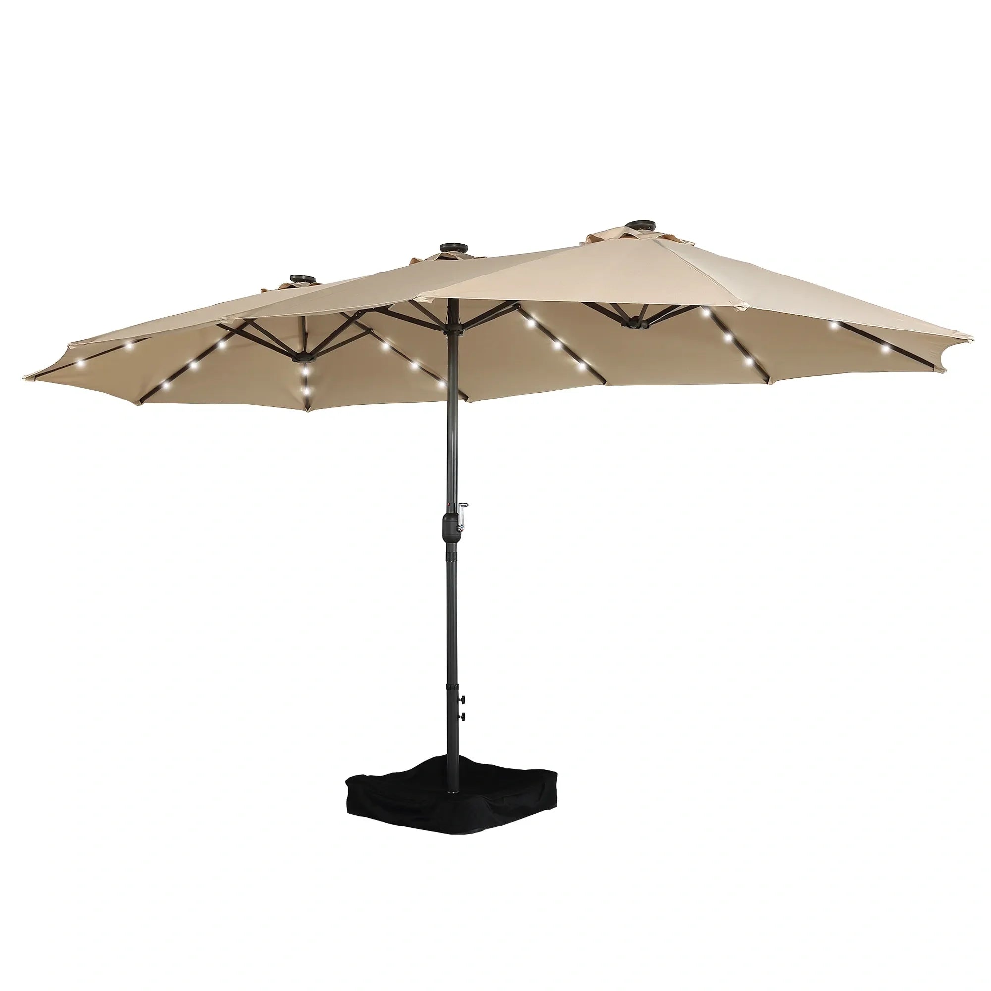 Sunvanta Horizon Haven™ 4.6x2.7mDouble-Sided Patio Umbrella with LED Lighting