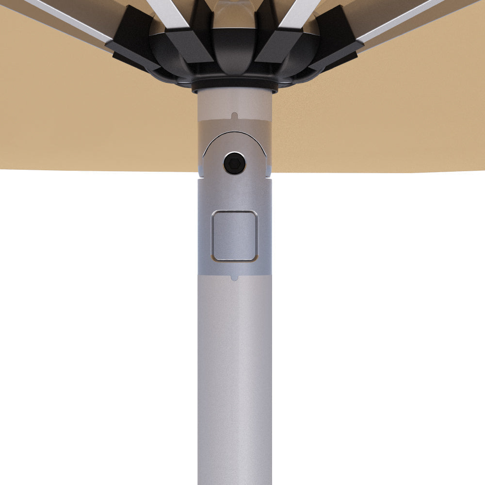 Sunvanta 2.7m Motorized Patio Umbrella with Remote Control – Adjustable Tilt Outdoor Cantilever Umbrella for Patio & Poolside